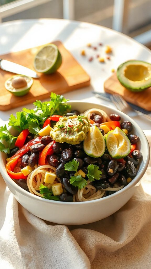 nutritious southwest noodle bowl