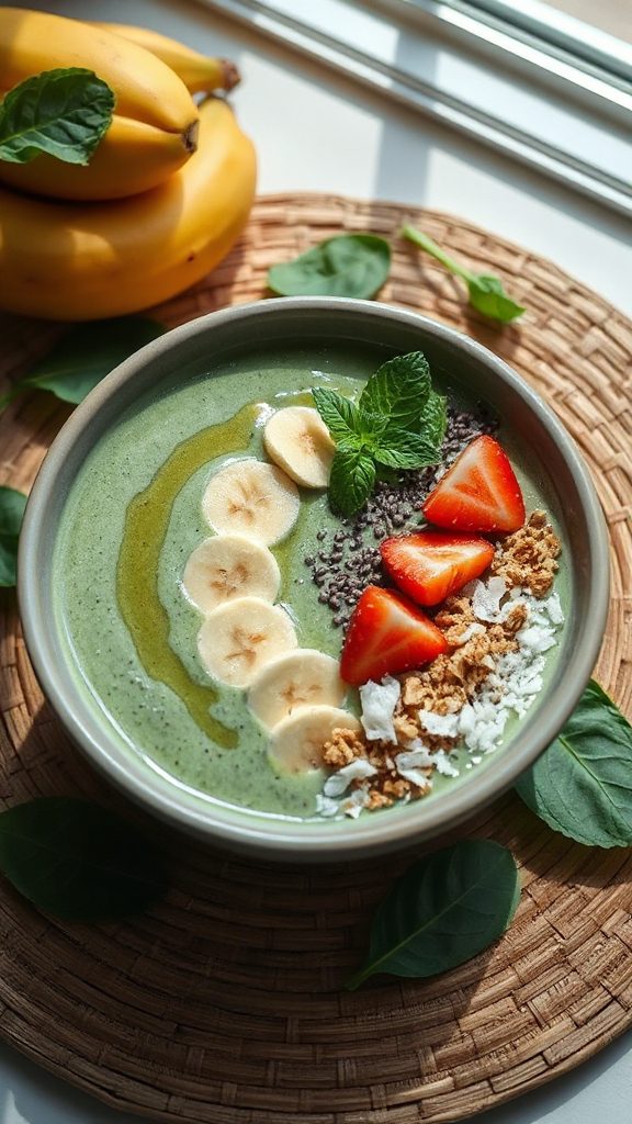 nutritious spinach banana smoothie nutritious spinach banana smoothie