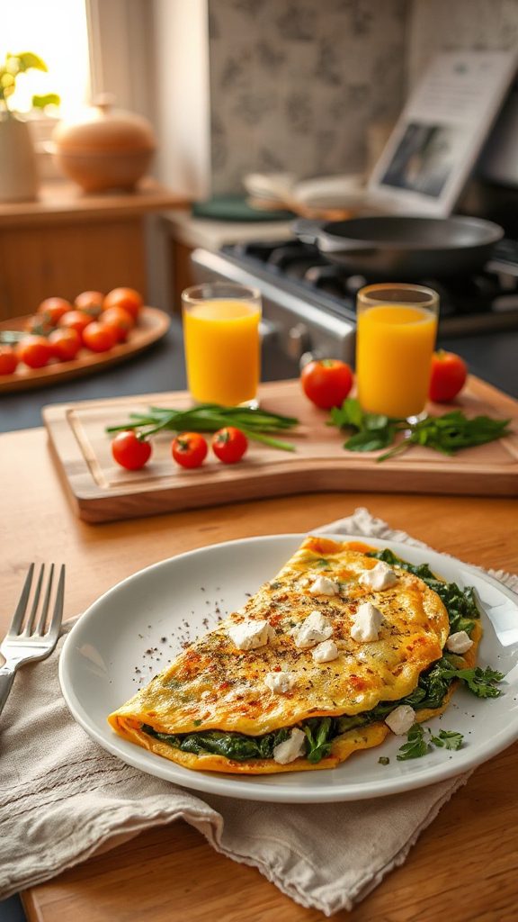 nutritious spinach omelette recipe