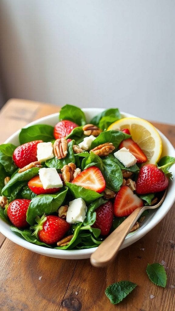 nutritious spinach strawberry salad nutritious spinach strawberry salad