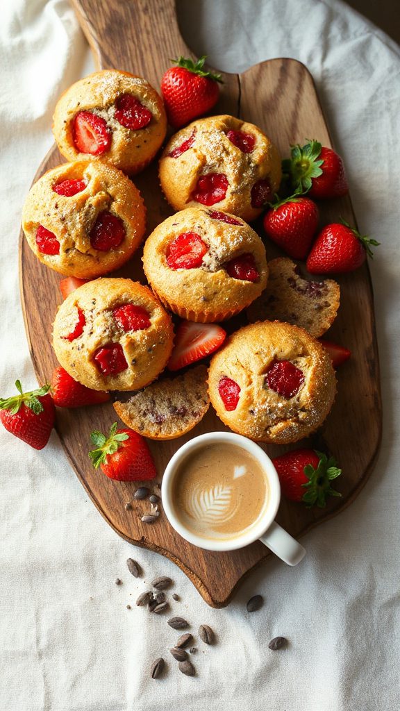 nutritious strawberry chia muffins nutritious strawberry chia muffins