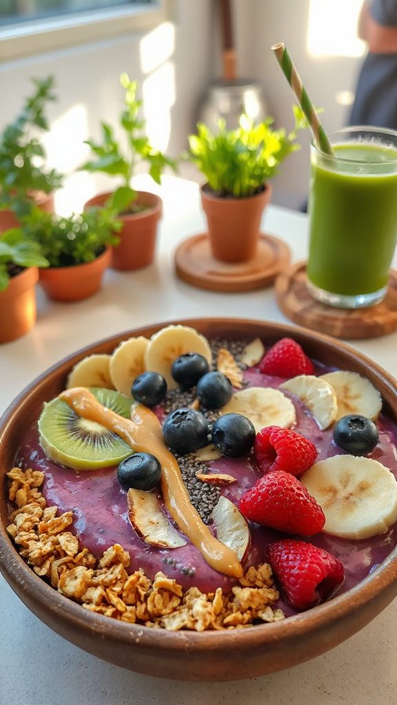 nutritious superfood smoothie bowl