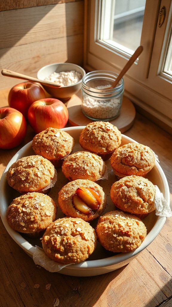 nutritious vegan apple muffins