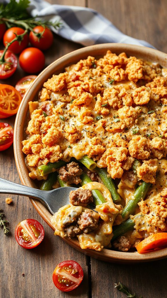 nutritious veggie hamburger casserole