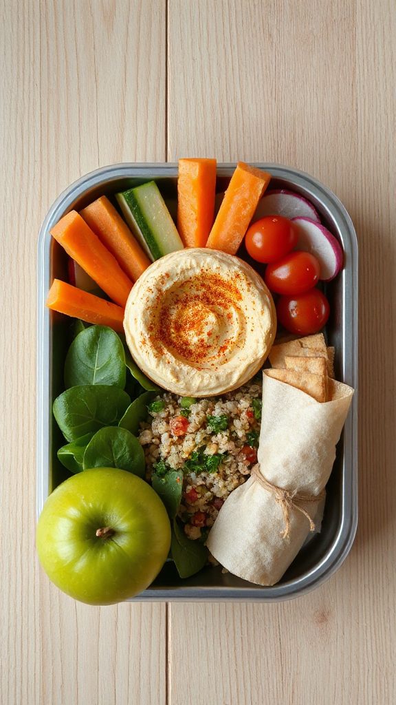 nutritious veggie hummus bento nutritious veggie hummus bento