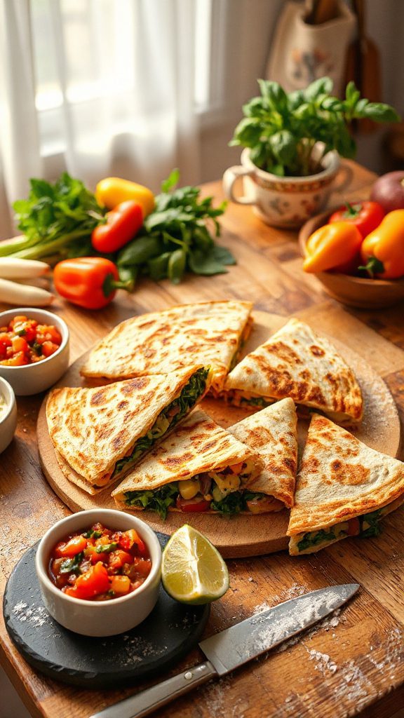 nutritious veggie quesadillas recipe