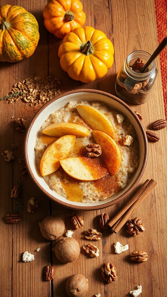 nutty apple cinnamon porridge nutty apple cinnamon porridge