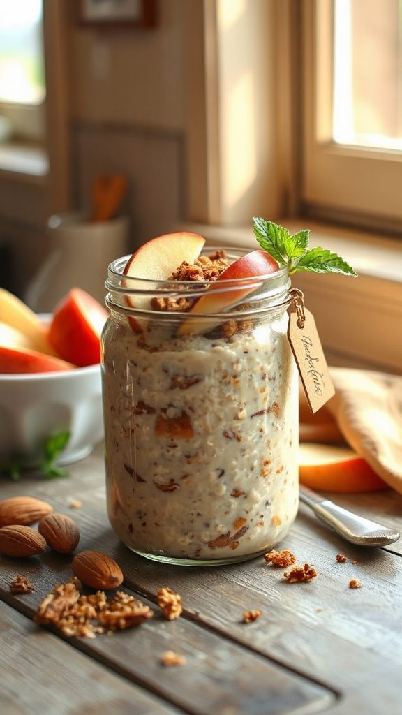 nutty apple crisp oats