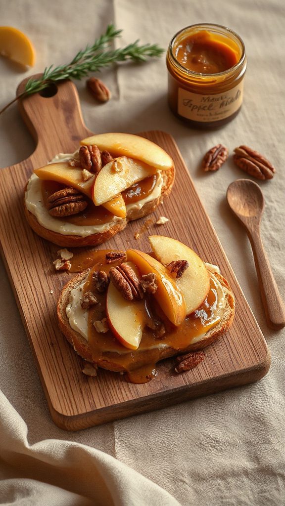 nutty apple toast delight
