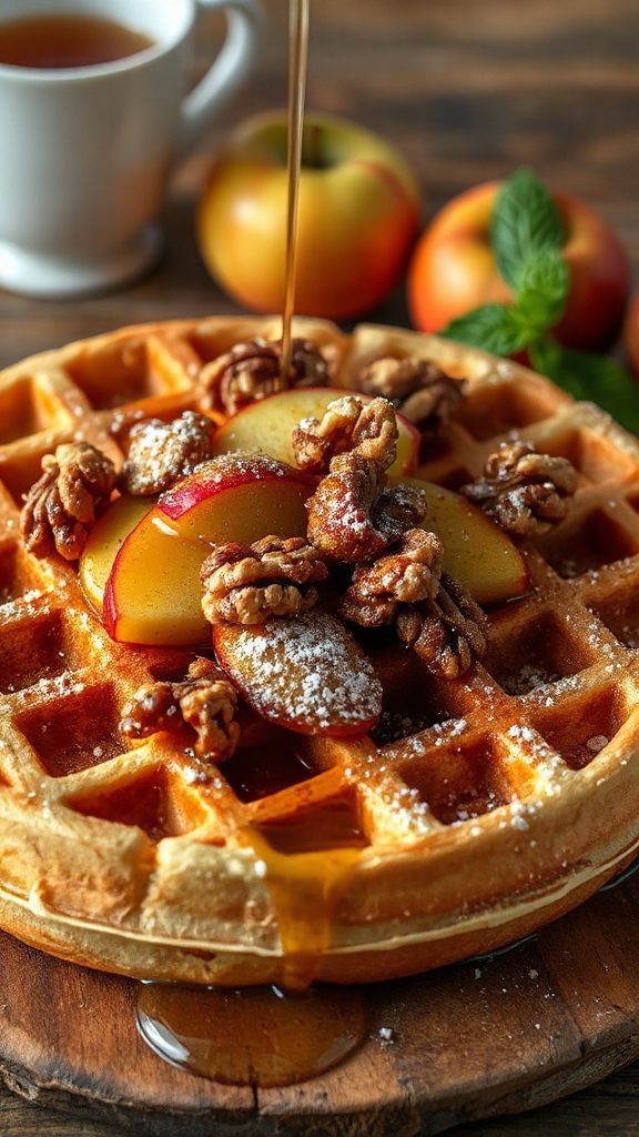 nutty apple waffle topping
