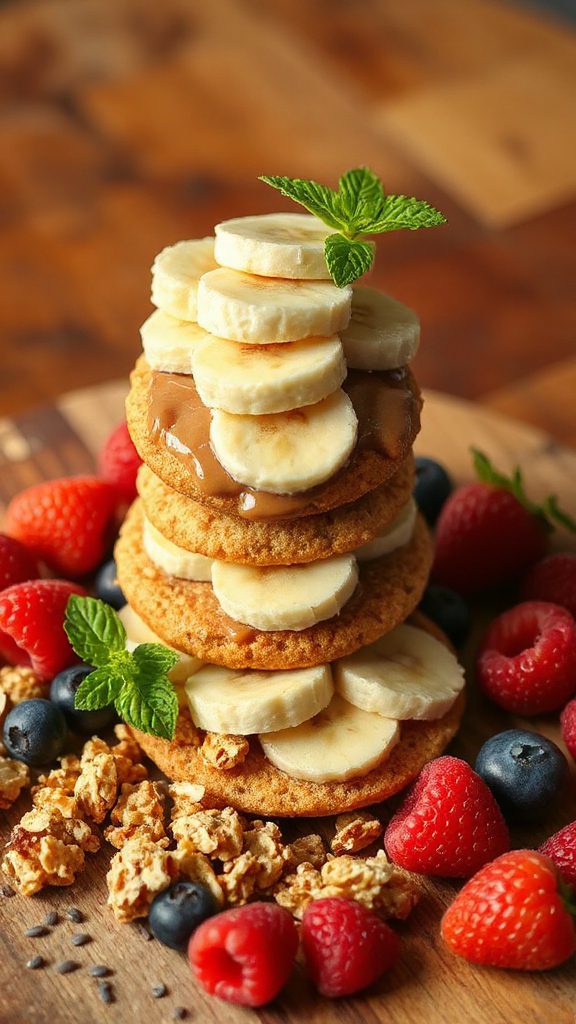 nutty banana rice cake