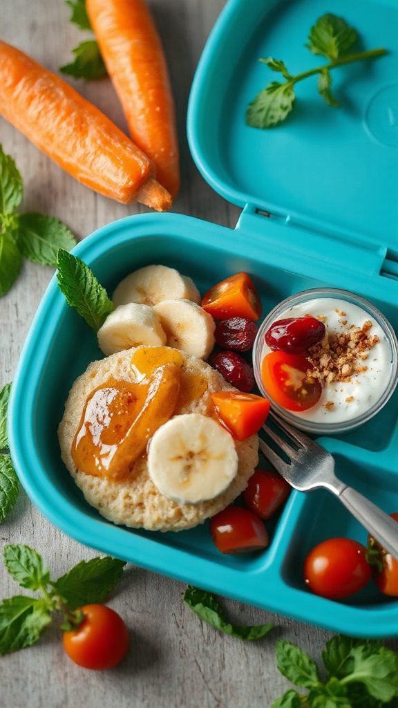 nutty banana rice cakes