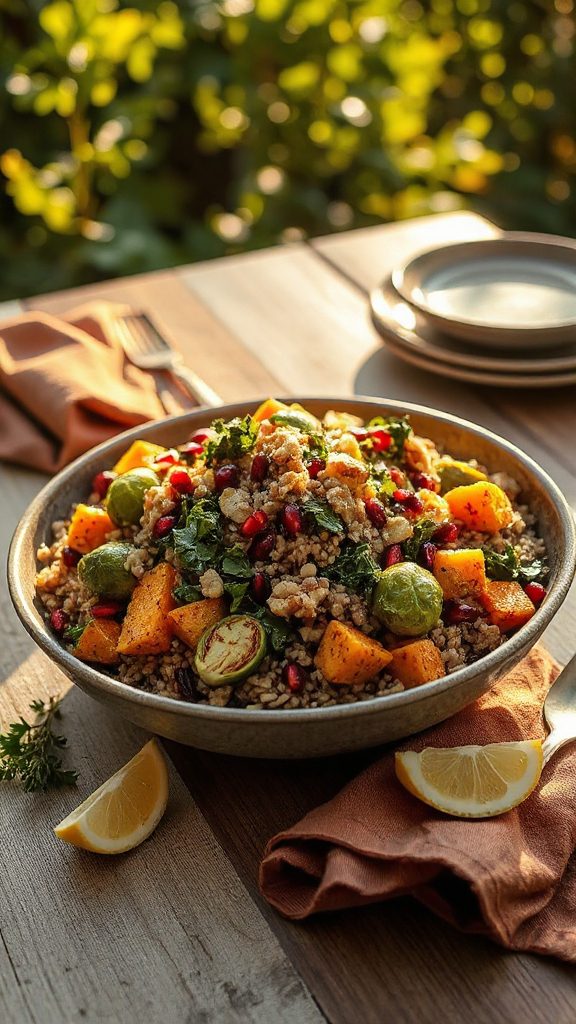 nutty brown rice salad