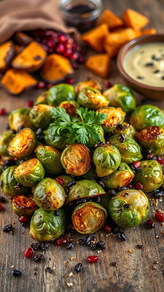 nutty brussels sprouts side dish