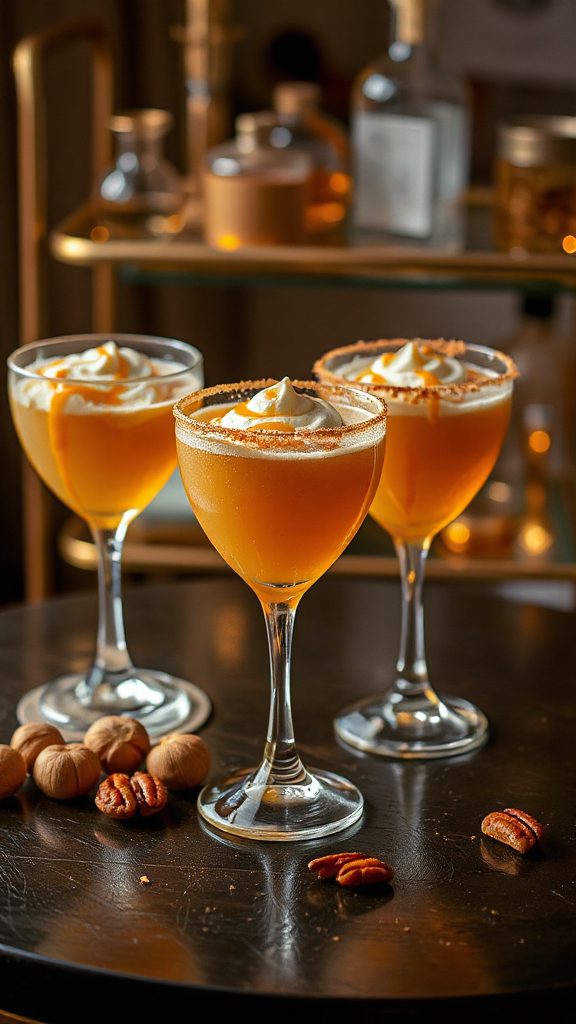 nutty caramel tonic cocktail