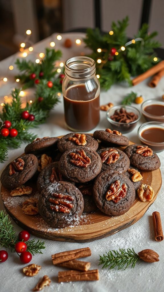 nutty chewy holiday cookies