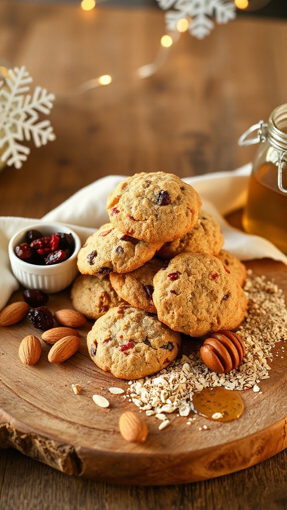 nutty cranberry oatmeal cookies