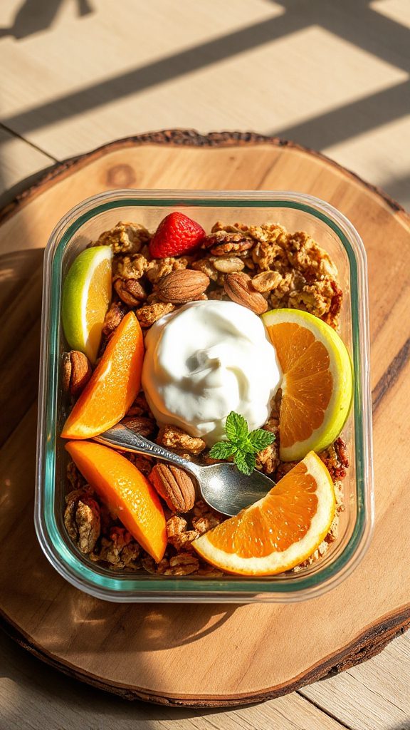 nutty crunchy granola clusters