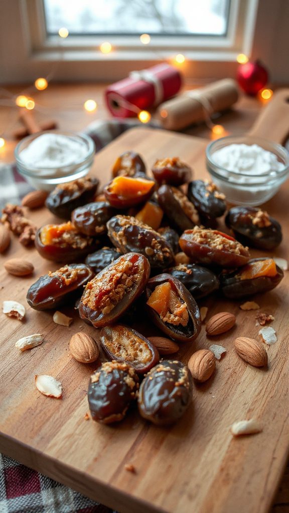 nutty date apricot chews