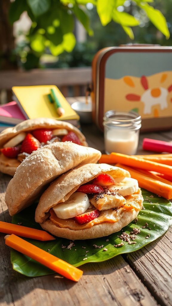 nutty fruity easy pitas