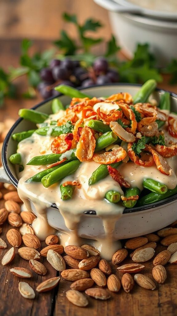 nutty green bean casserole nutty green bean casserole