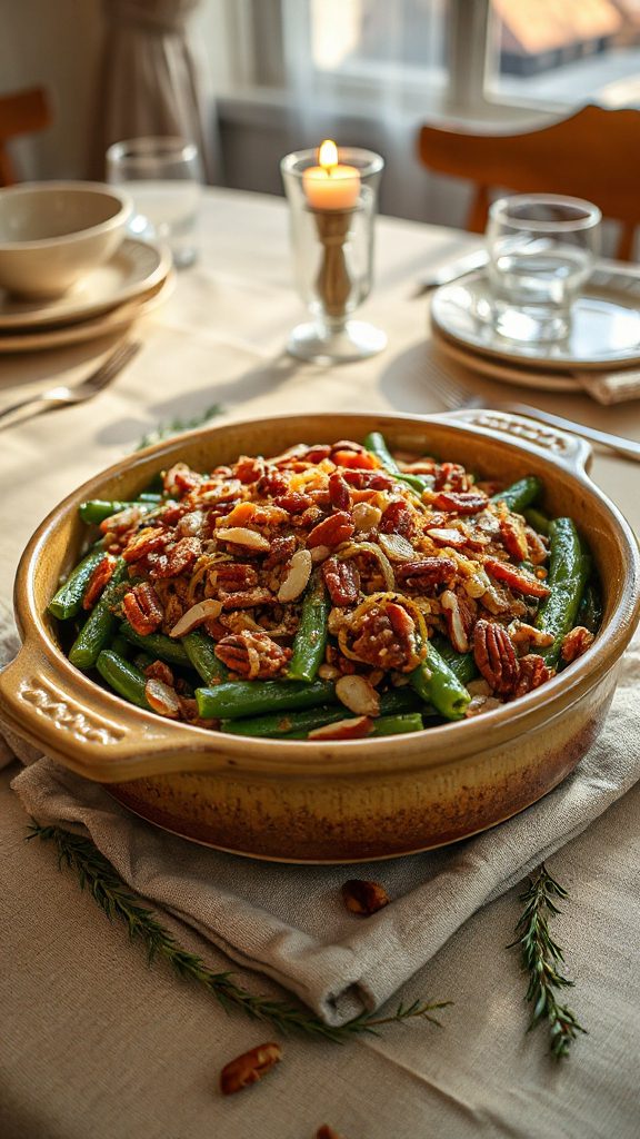 nutty green bean casserole nutty green bean casserole