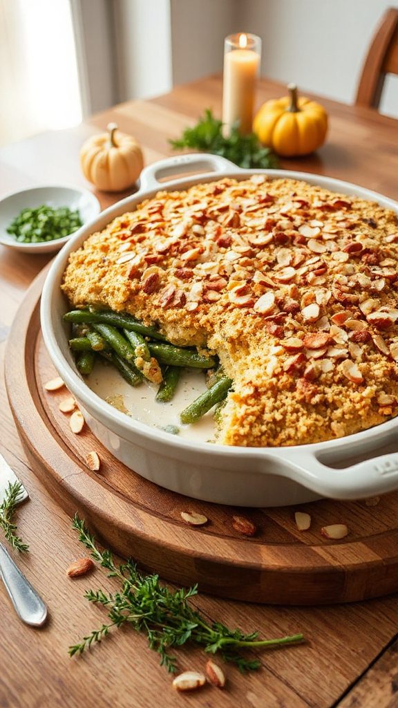 nutty green bean casserole nutty green bean casserole