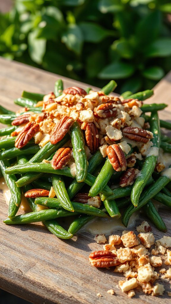 nutty green bean casserole