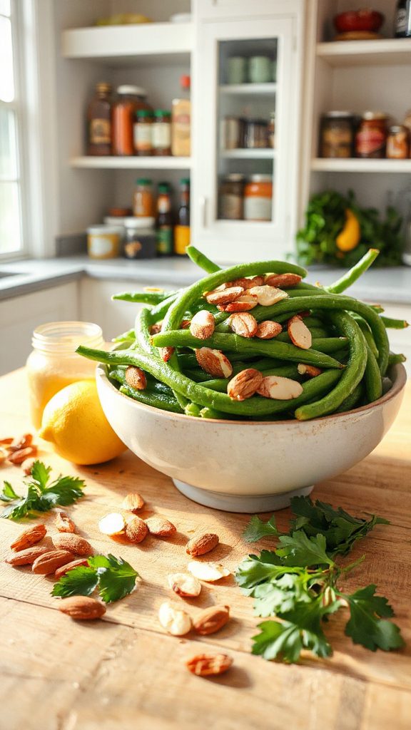 nutty green bean salad