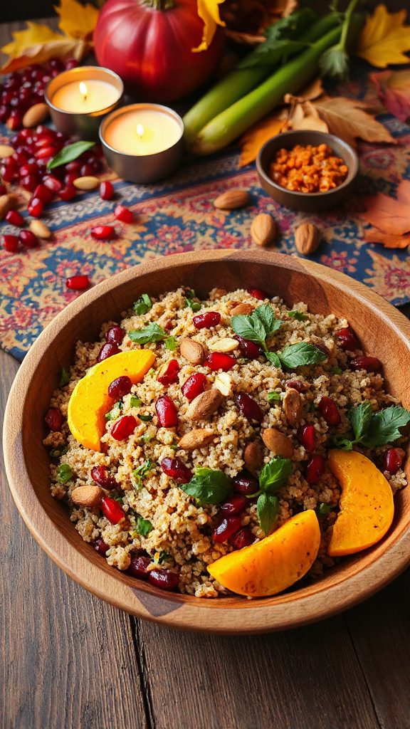 nutty herbaceous quinoa salad