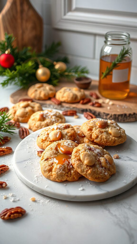 nutty maple holiday cookies