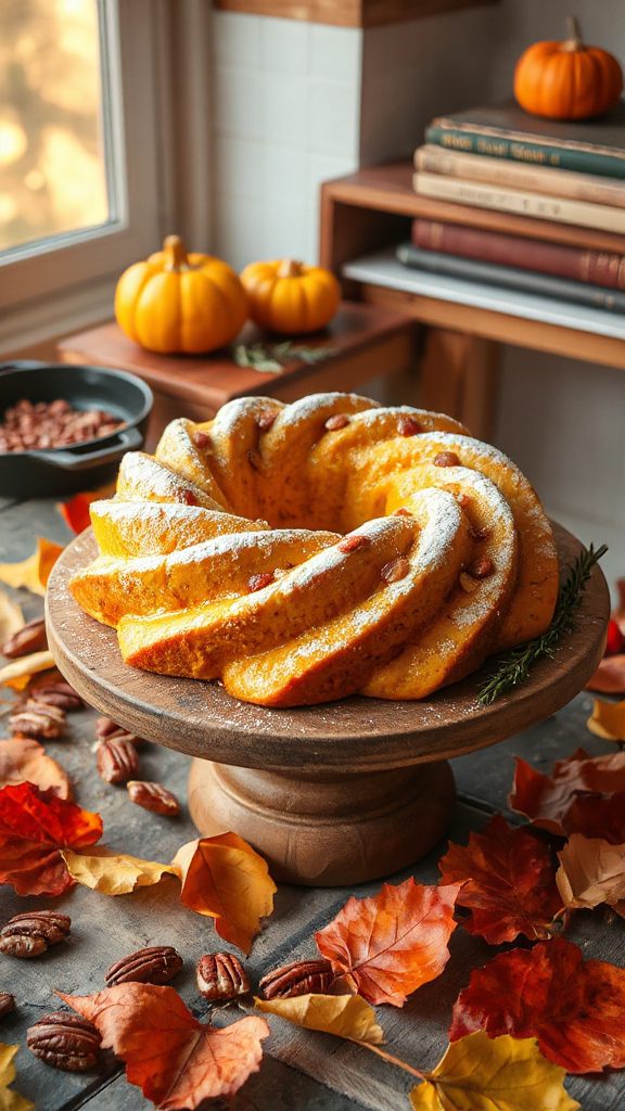 nutty pumpkin cake delight