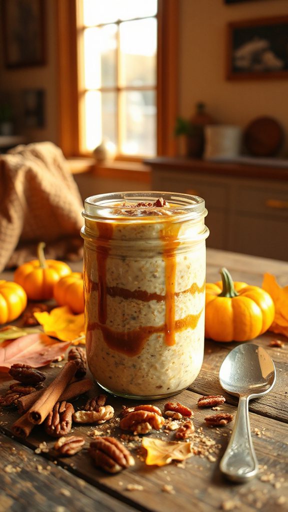 nutty pumpkin pie oats