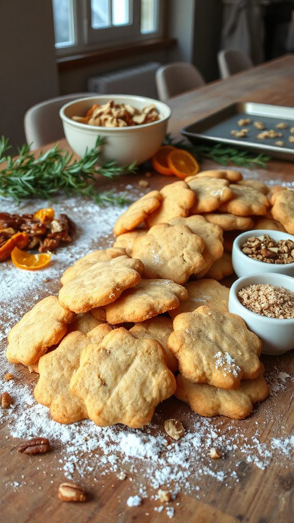 nutty sourdough shortbread cookies