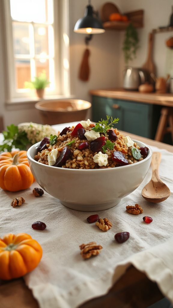 nutty spelt salad delight