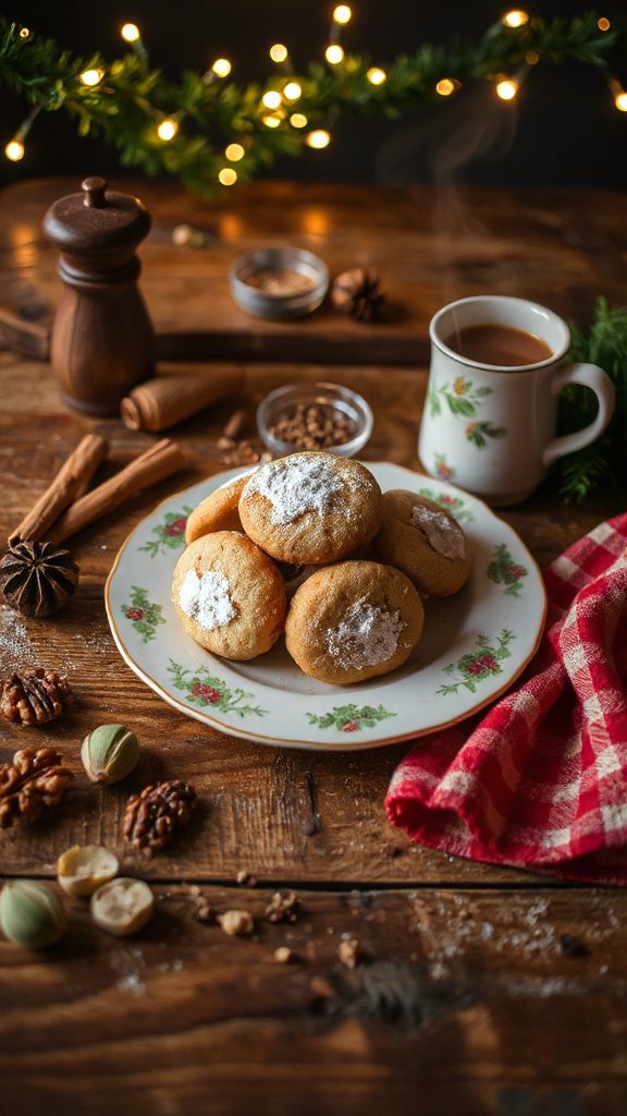 nutty spiced holiday cookies