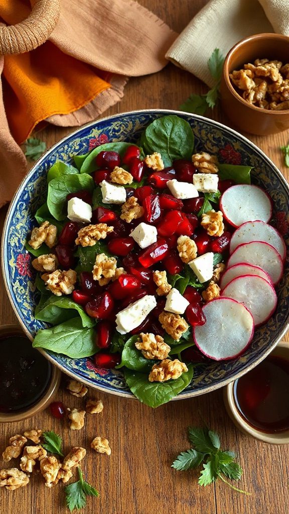nutty sweet vibrant salad