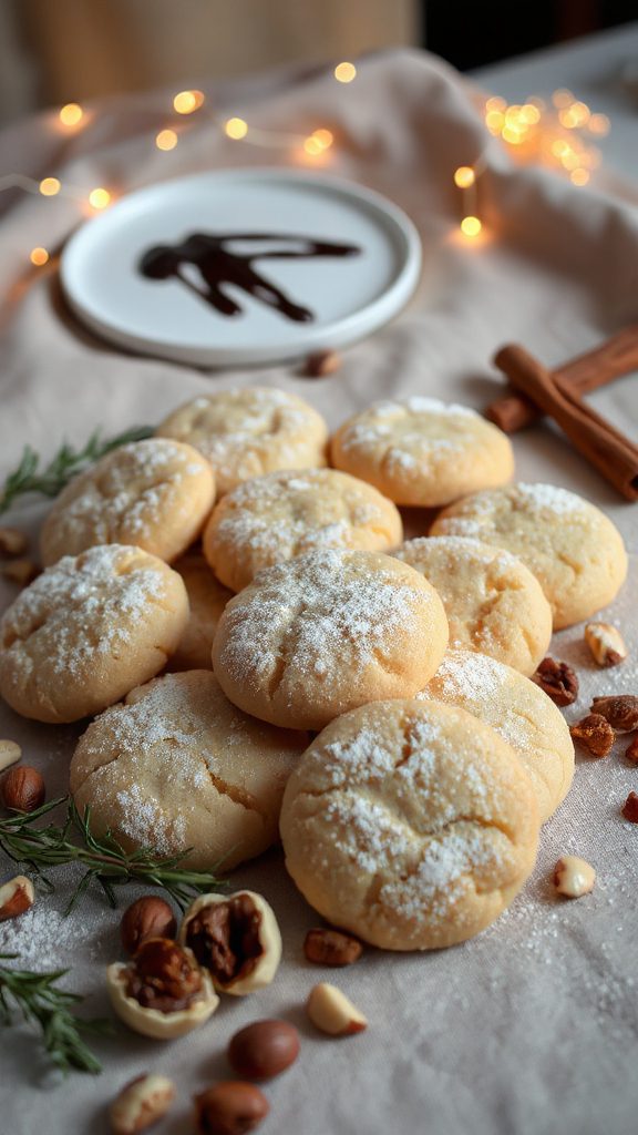 nutty tahini hazelnut cookies