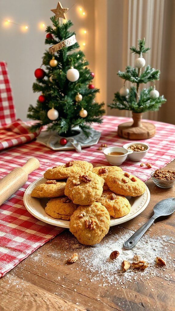 nutty tahini walnut biscotti