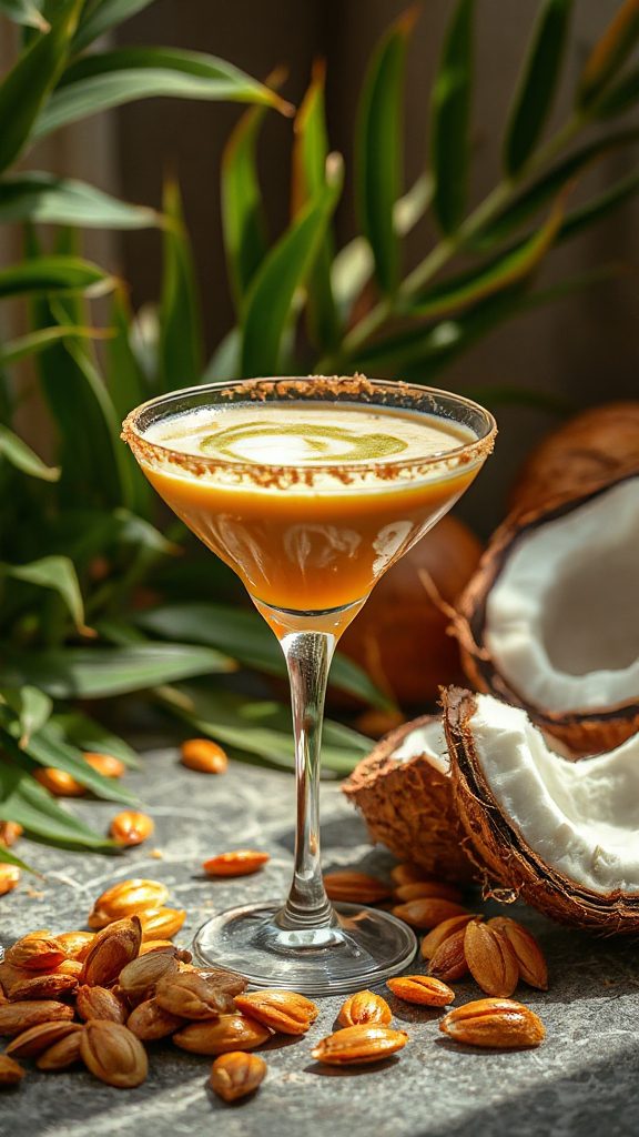 nutty tropical cocktail delight