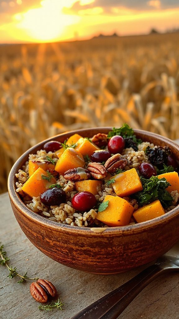 nutty wild rice bowl