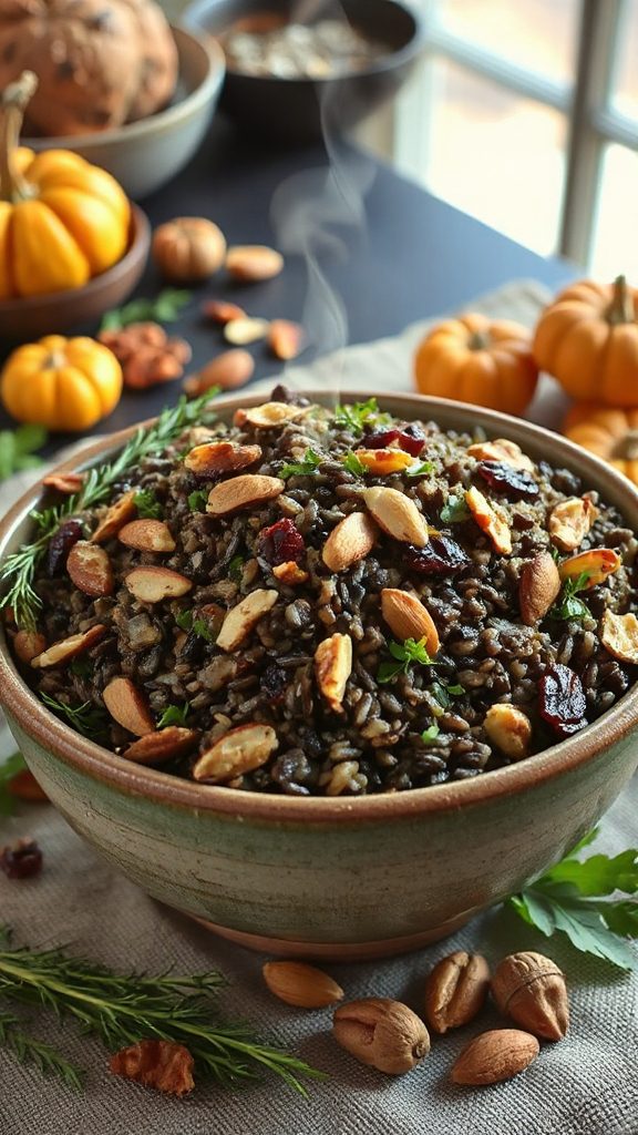 nutty wild rice pilaf