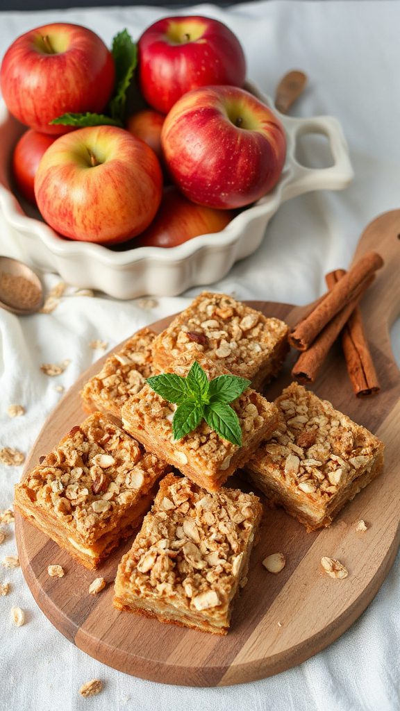 oatmeal apple crisp bars