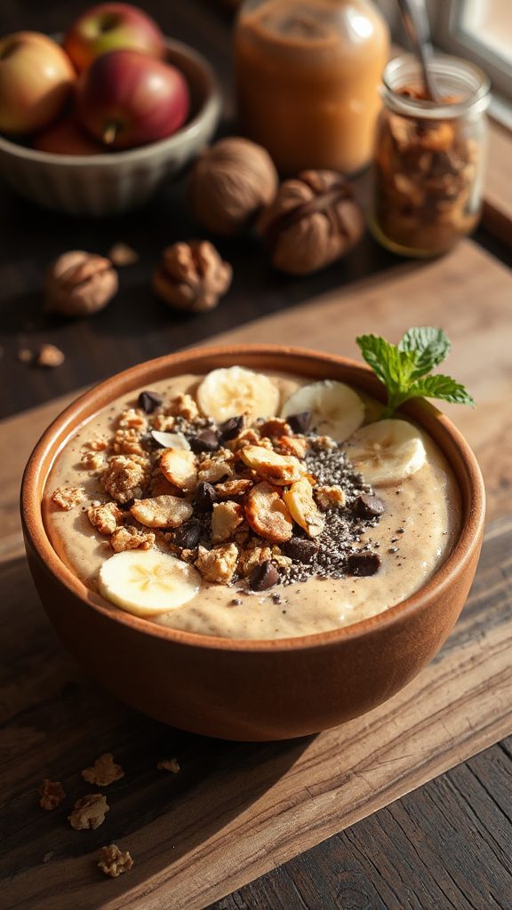 oatmeal cookie smoothie bowl oatmeal cookie smoothie bowl