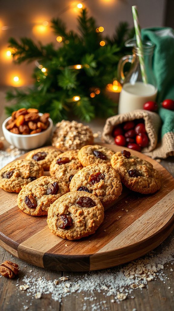 oatmeal raisin holiday cookies
