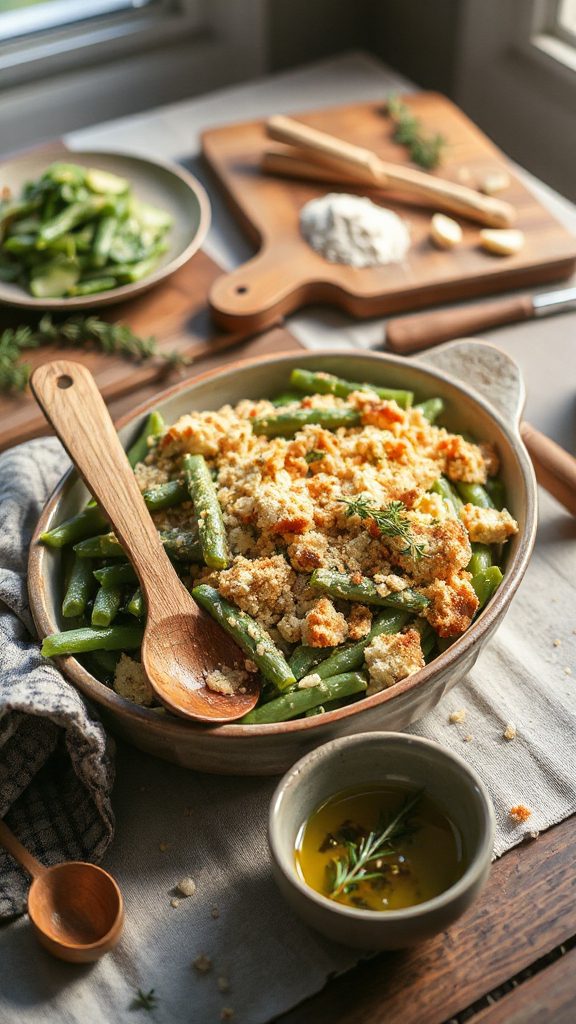olive oil green bean casserole