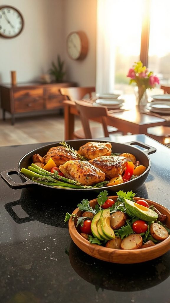one pan chicken vegetable dish