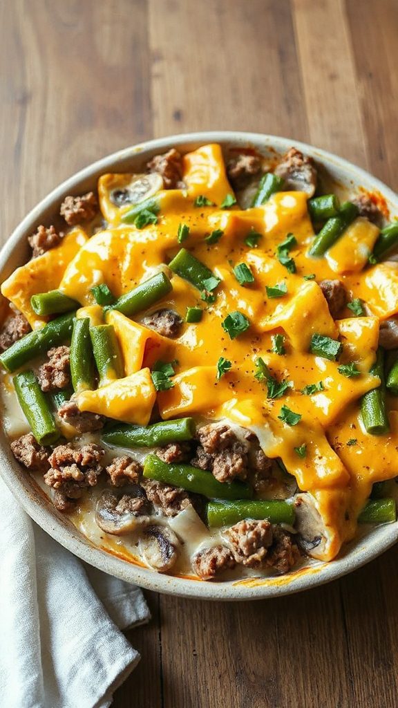 one pan creamy mushroom skillet