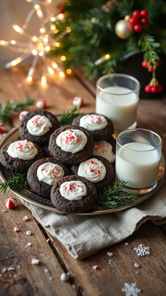 oreo filled thumbprint cookies