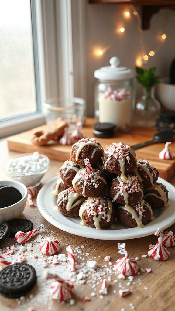 oreo truffles with peppermint oreo truffles with peppermint